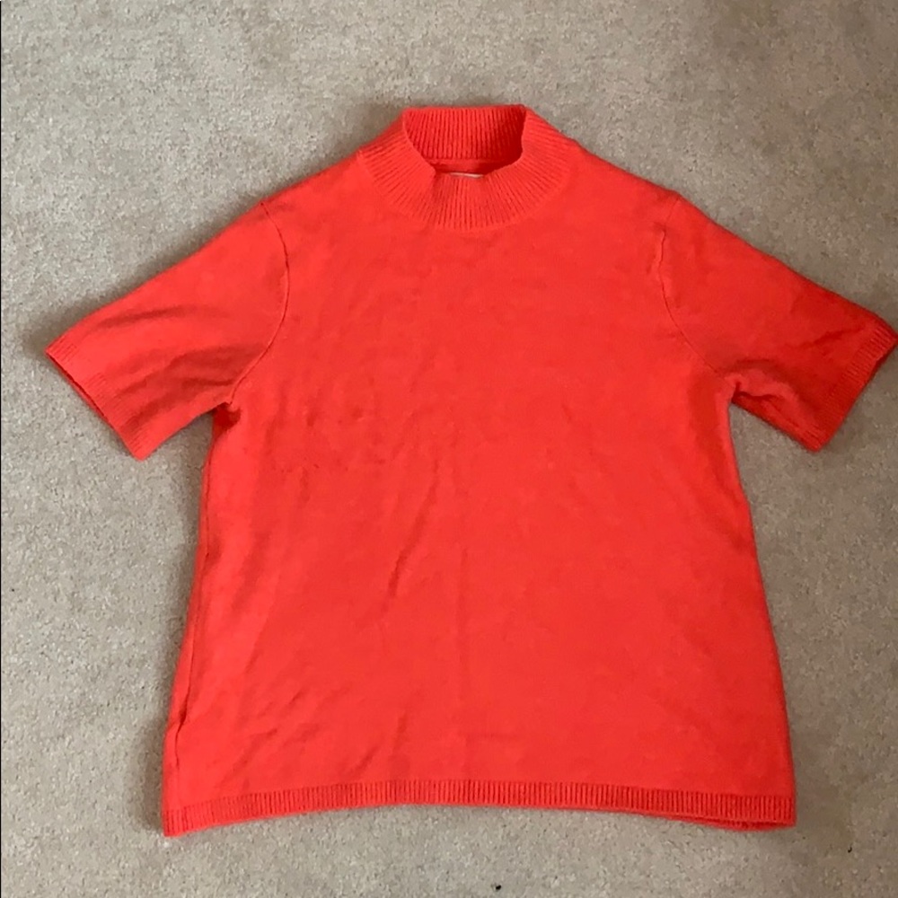 Loft coral wool-blend sweater